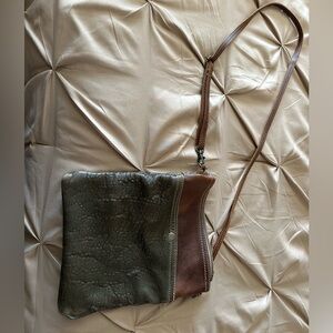 Myra Bag Brown and Green Crossbody Bag